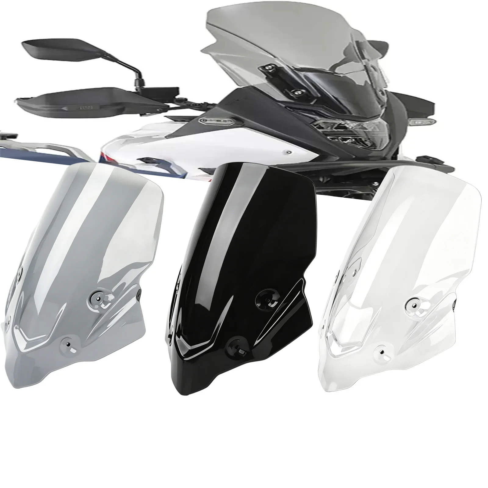

Для мотоцикла Honda XL750 Transalp: Модифицированный дефлектор ветрового стекла для увеличения высоты, передний ветровой дефлектор
