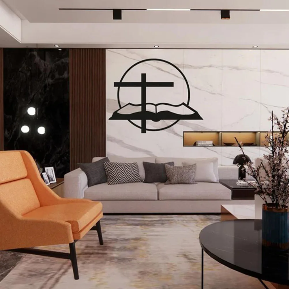 

2 Pcs Wrought Iron Wall Painting Hanging Decors Decorations for Living Room Decorate