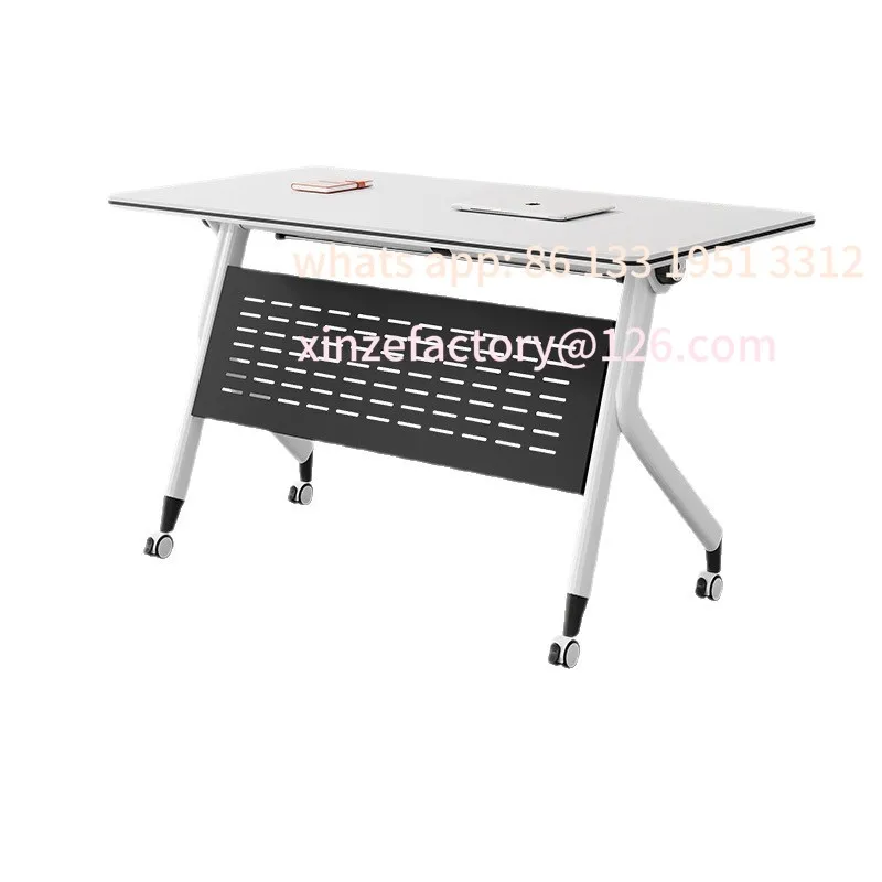 

Movable folding training table Desk can be spliced combination Educational institution Strip table Multifunctional conference ta
