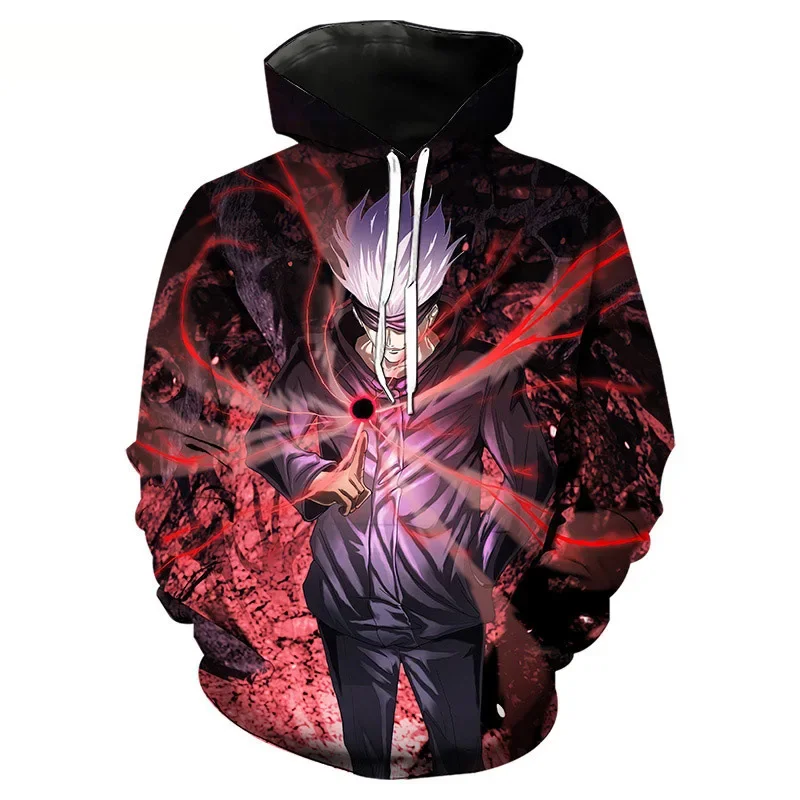 Przystojny Kawaii Anime Character Print Hooded Cosplay 3D Anime Print Casual Hoodie Oversized kids Streetwear Odzież męska