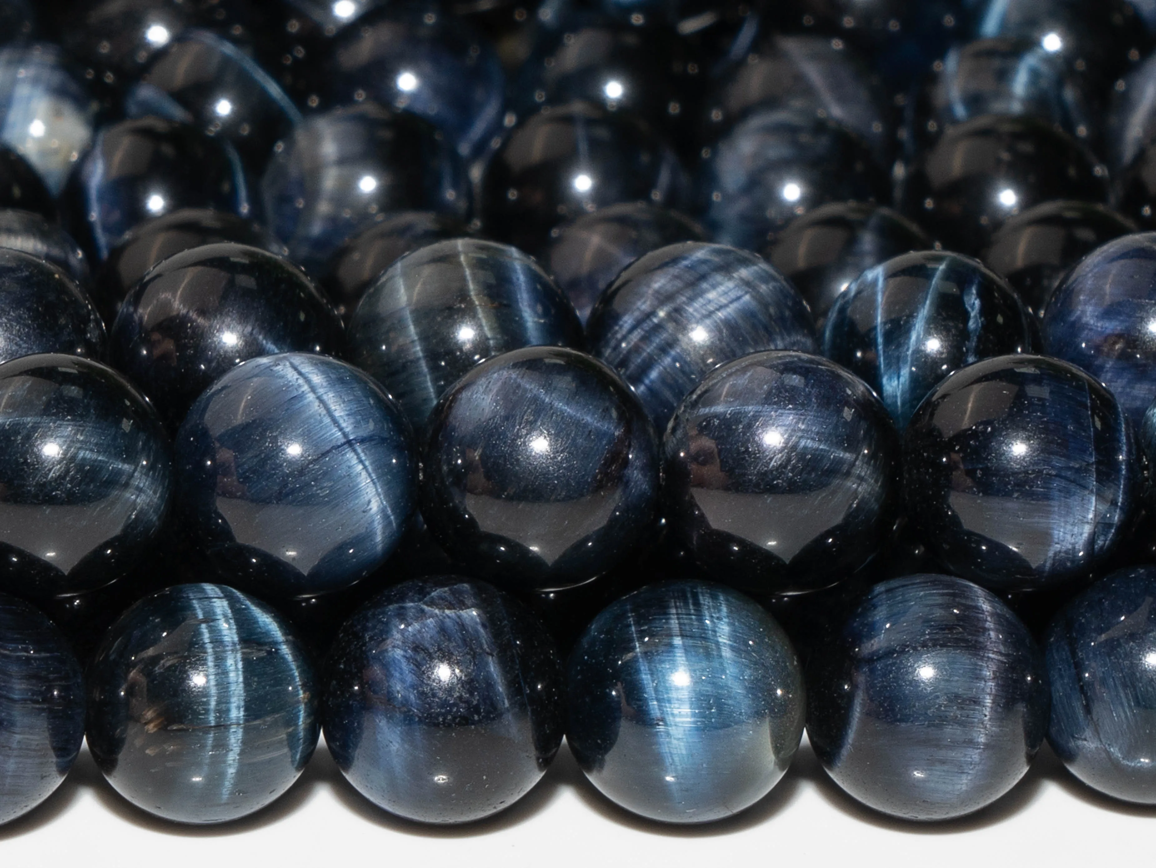 Natural Stone Black Blue Tiger Eye Beads Loose Beads Round Shape Size Options 6/8/10/12mm for Jewelry Making