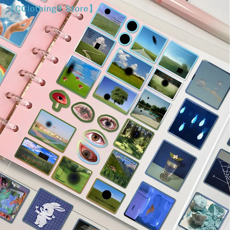 8/16 Sheets DIY Decoration Y2k Gen Z Electronic Memories Style Retro Dreamcore Collages Journals Scrapbook Stickers【AliS8】