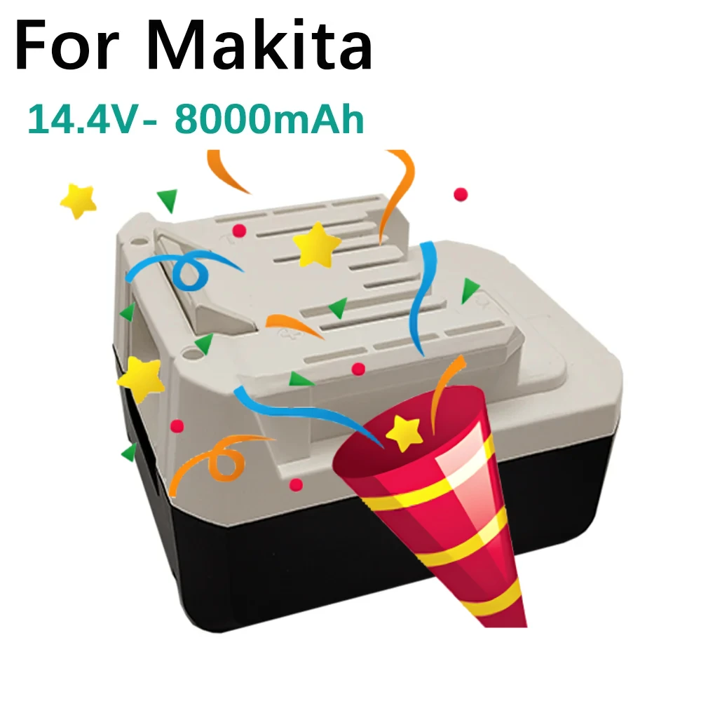 

BL1413G Rechargeable Li-Ion Battery 14.4V 8.0Ah For Makita BL1460G DC18WA DMR106 UH480D UH520D UM165D UR140D
