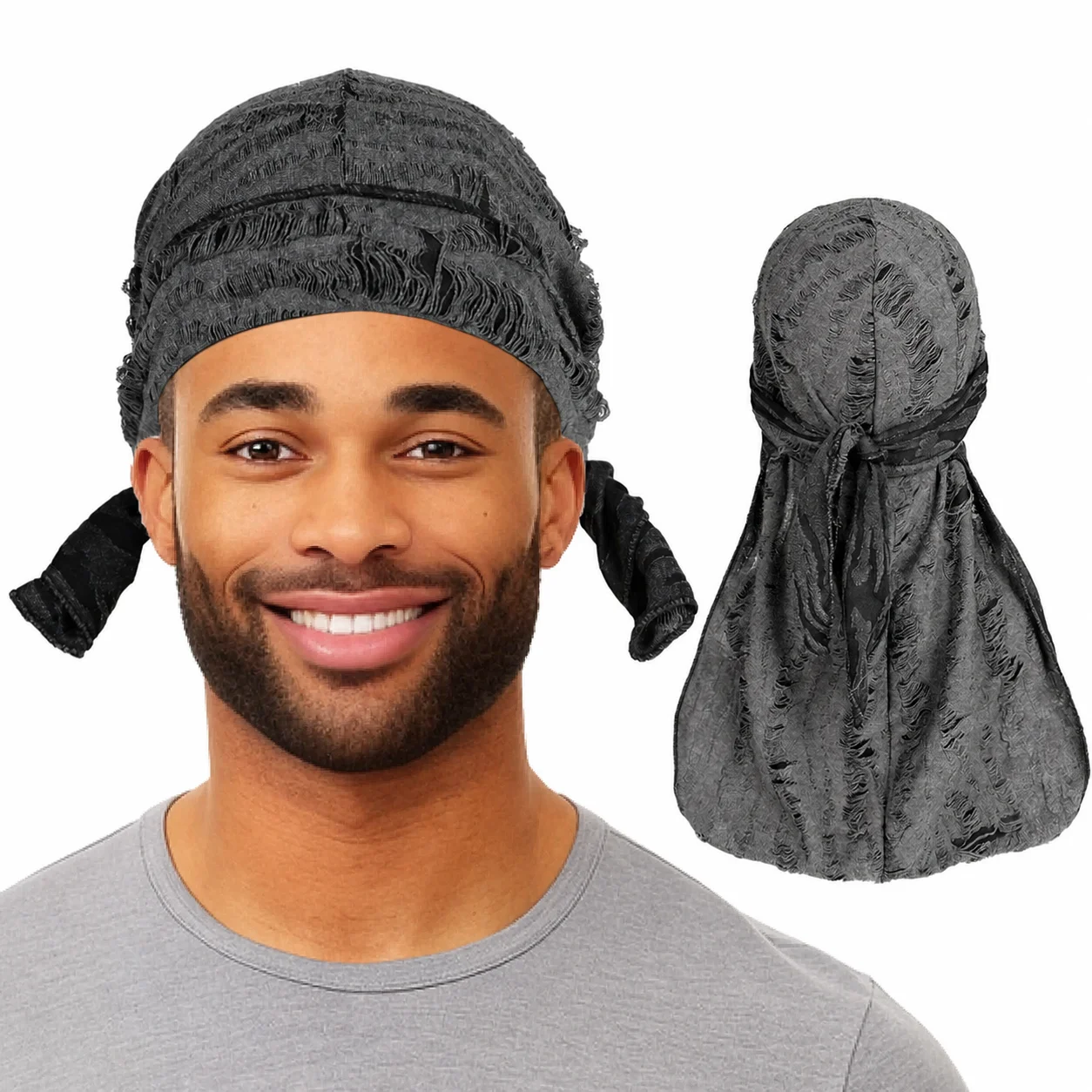 Pirate Skull Cap Comfortable Brimless Cap Skullies Beanie Hip Hop Mens Durag For Daily Use Adults Street Travel