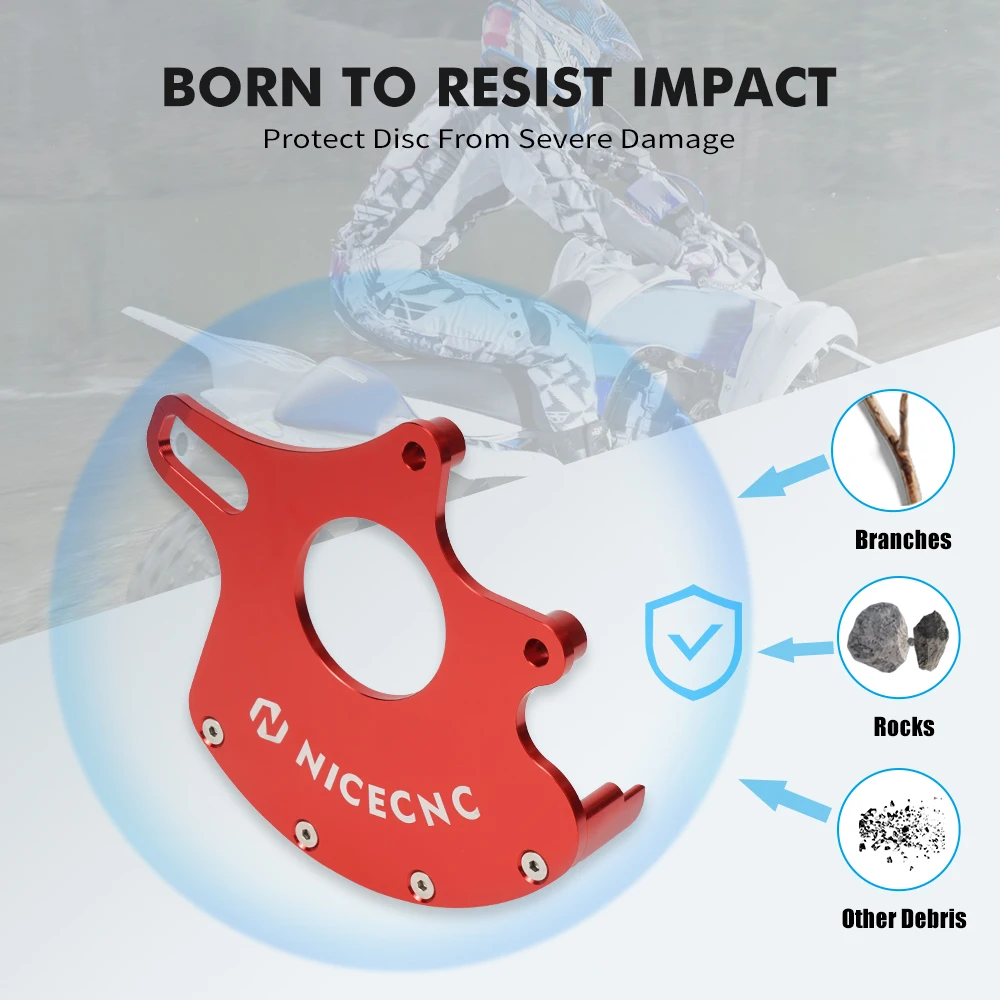 

NICECNC For Raptor Yamaha 700 6061 Billet Aluminum ATV Rear Disc Rotor Guard Protector Cover For Yamaha Raptor 700 2013-2023