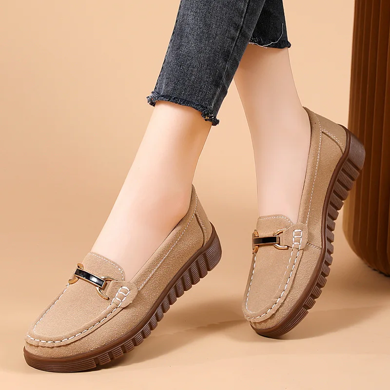 Autumn New Women's Shoes Fashion Casual Flats Woman Slip on Moccasins Loafers Plus Size 41 Spring Ladies Sneakers Zapatos Mujer