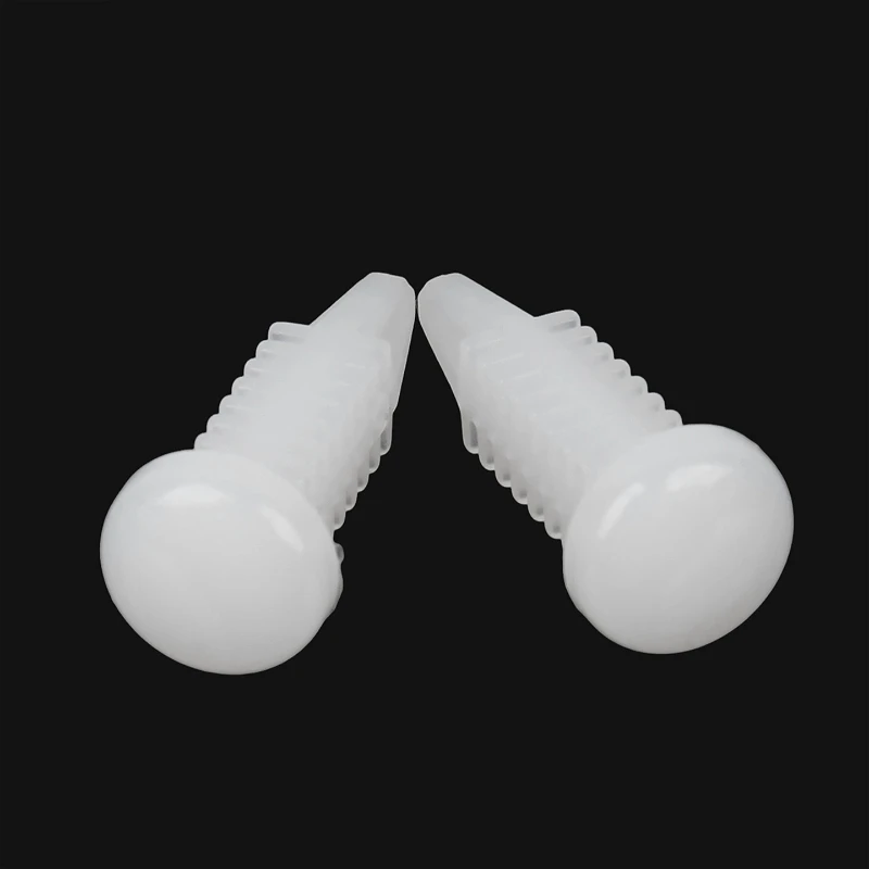 M3.5 MRD5 Transparent/White Round Head Plastic Rivet Nail Nylon Rivets Tree Shape Insulation Buckle Toothed Ballet Studs