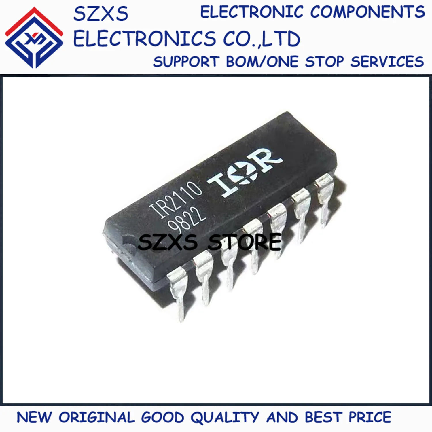 

New Original 10Pcs IR2110 IR2110PBF DIP-14 High Side and Low Side Gate Driver IC Chip In Stock Integrated Circuit Good Quality