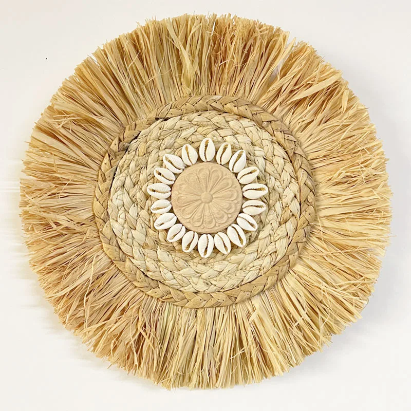 Natürlicher Bast-Fransenbesatz, Handgewebt, 97 Cm Lang – Für Boho-Deko, Kostüme & DIY-Projekte