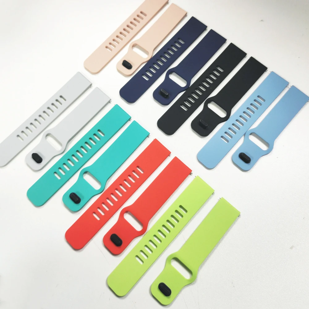 20 مللي متر 22 مللي متر سيليكون حزام ل Garmin Forerunner 570 265 255 245 الموسيقى/Venu 3 Sq 2/2Plus الفرقة ل Vivoactive 6 5 3 سوار الموسيقى #4