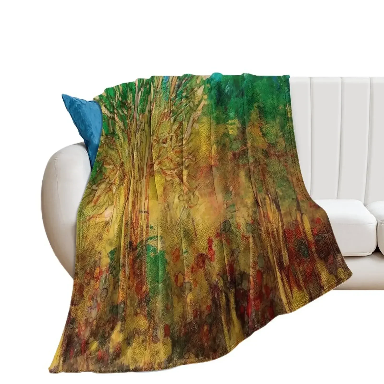 

Take Me To The Woodland - by Barbara Mitchell Throw Blanket Hair Tourist Blankets