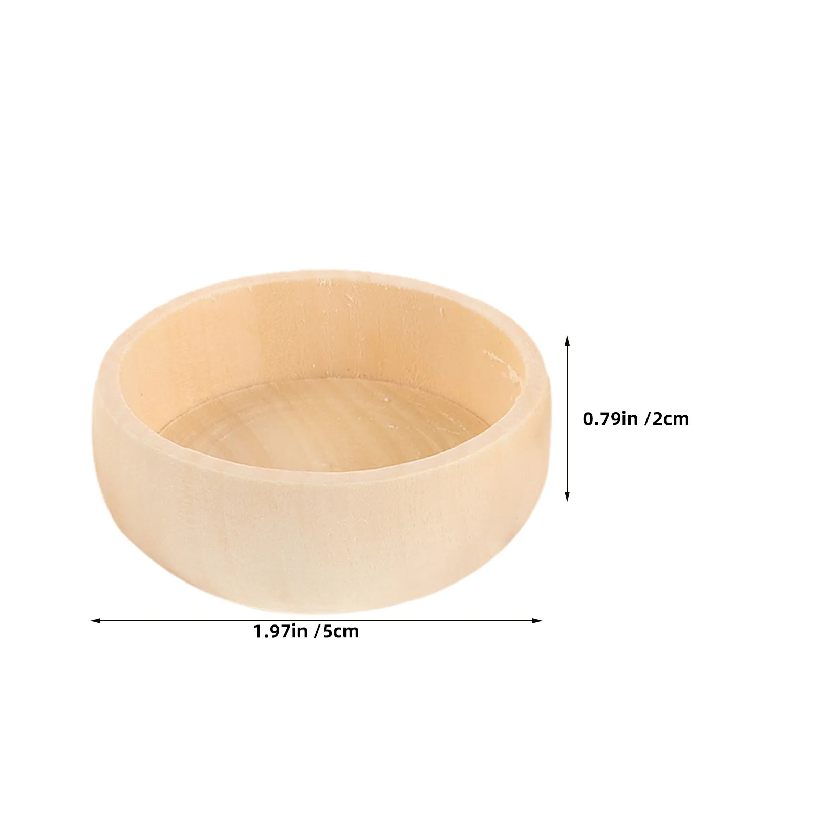 8 pcs DIY Craft Halloween Christmas New Year Decorative Wooden Bowls Art Studio Supplies Diy Home Decoration Art Student Mini
