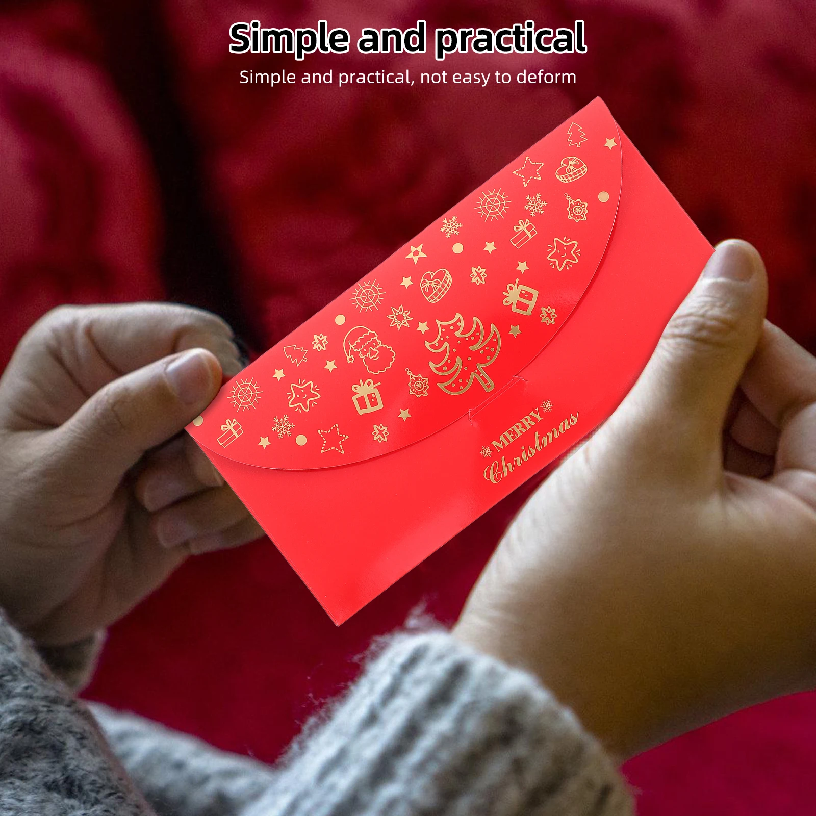 

5 Pcs Gold Foil Red Envelope Money Envelopes Decorations New Year Festival Festive Decorative for Cash