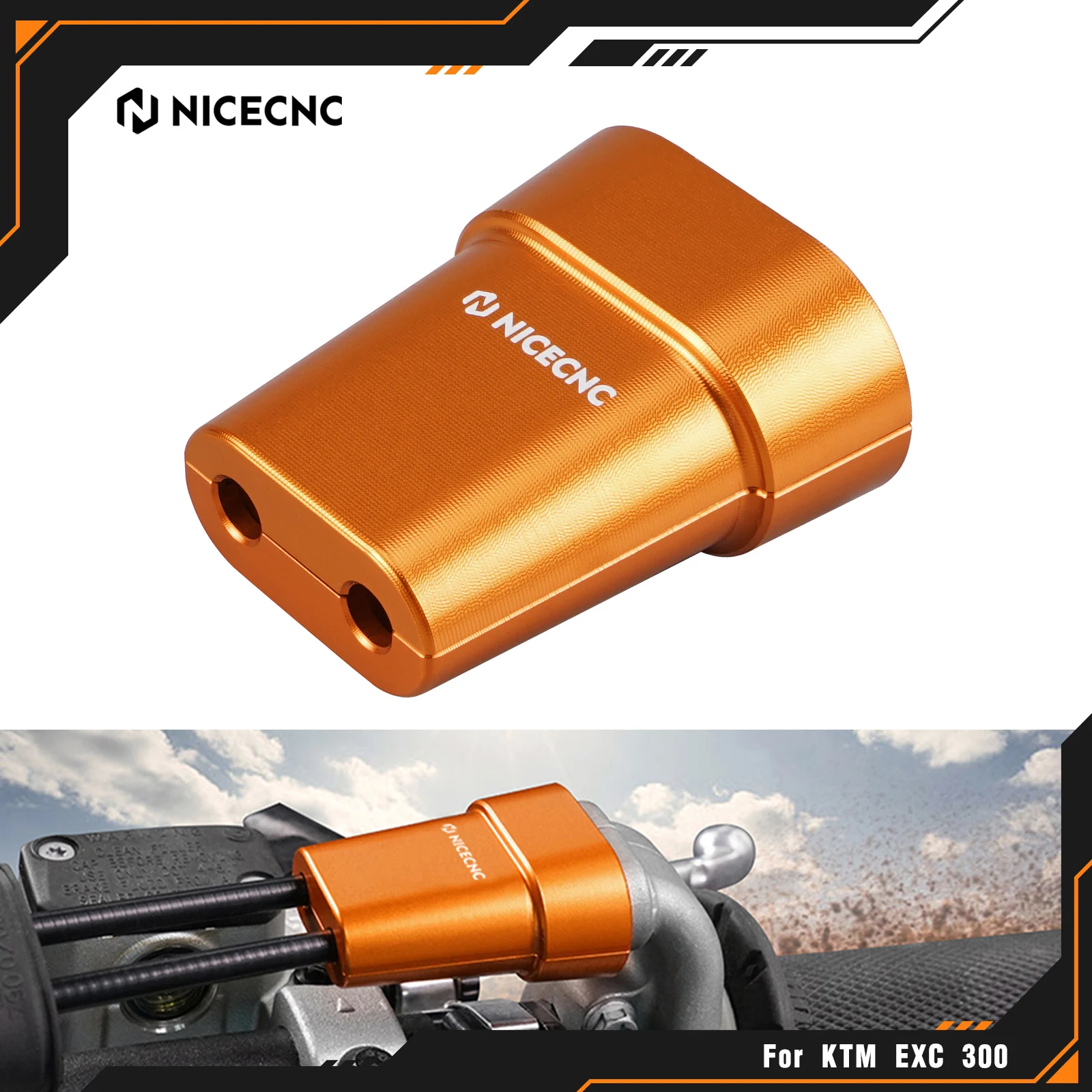 NICECNC For KTM EXC 300 EXC 250 XCW 500 SX 125 250 EXCF 350 SXF 450 500 XC XCF XCW TPi 6D 2017-2022 Throttle Cable Protection