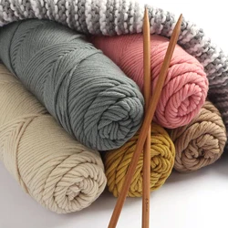 1Pc Lover's Cotton Yarn 8-Strand Yarn Crochet Knitting Sweater Scarf Hat Yarn DIY Blanket Yarn Medium Thick Knitting Yarn 100g Yarn