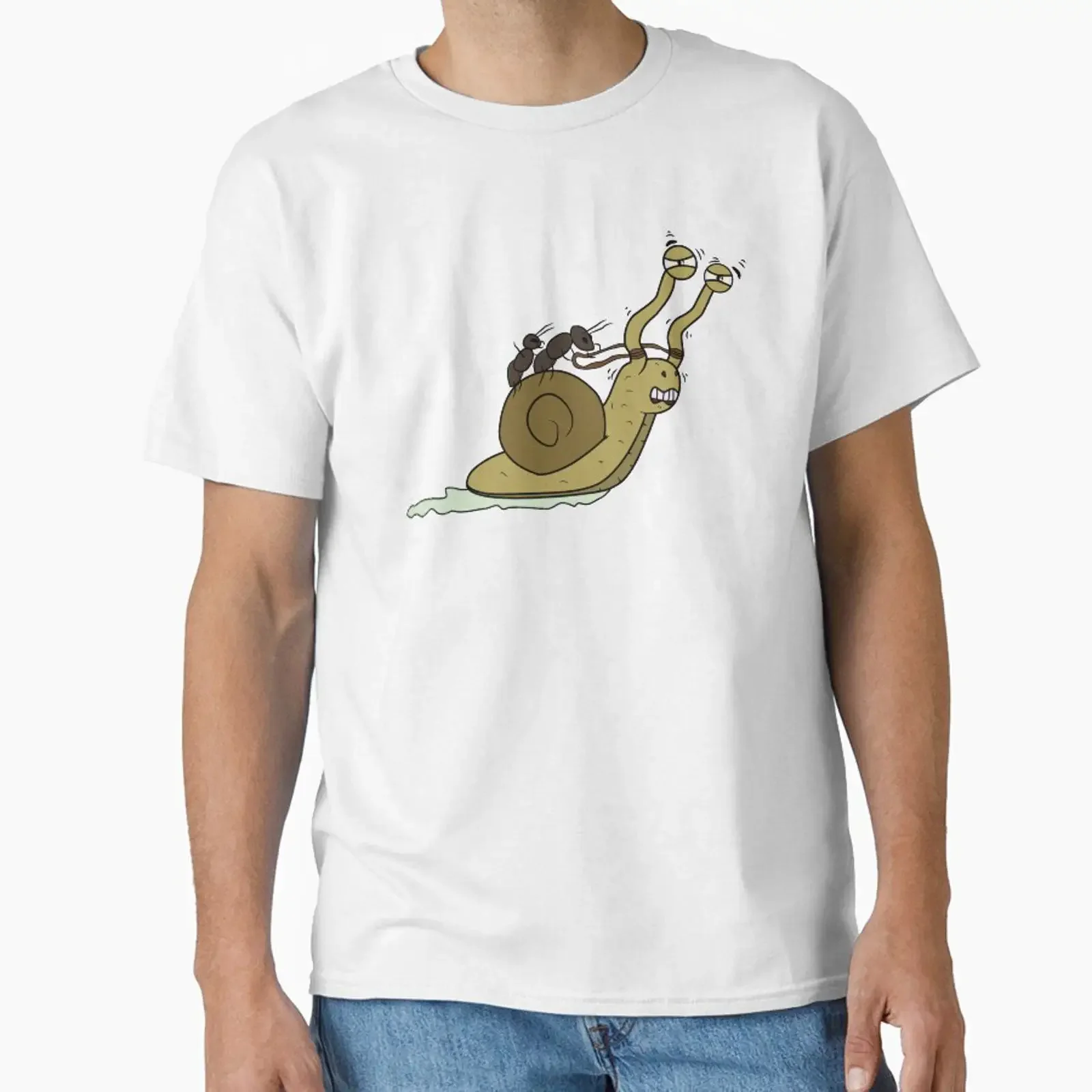 Enslaved Snail designed and sold by NickDK vintage Washed graphic homme fashion Casual streetwear Comfortable Breathable