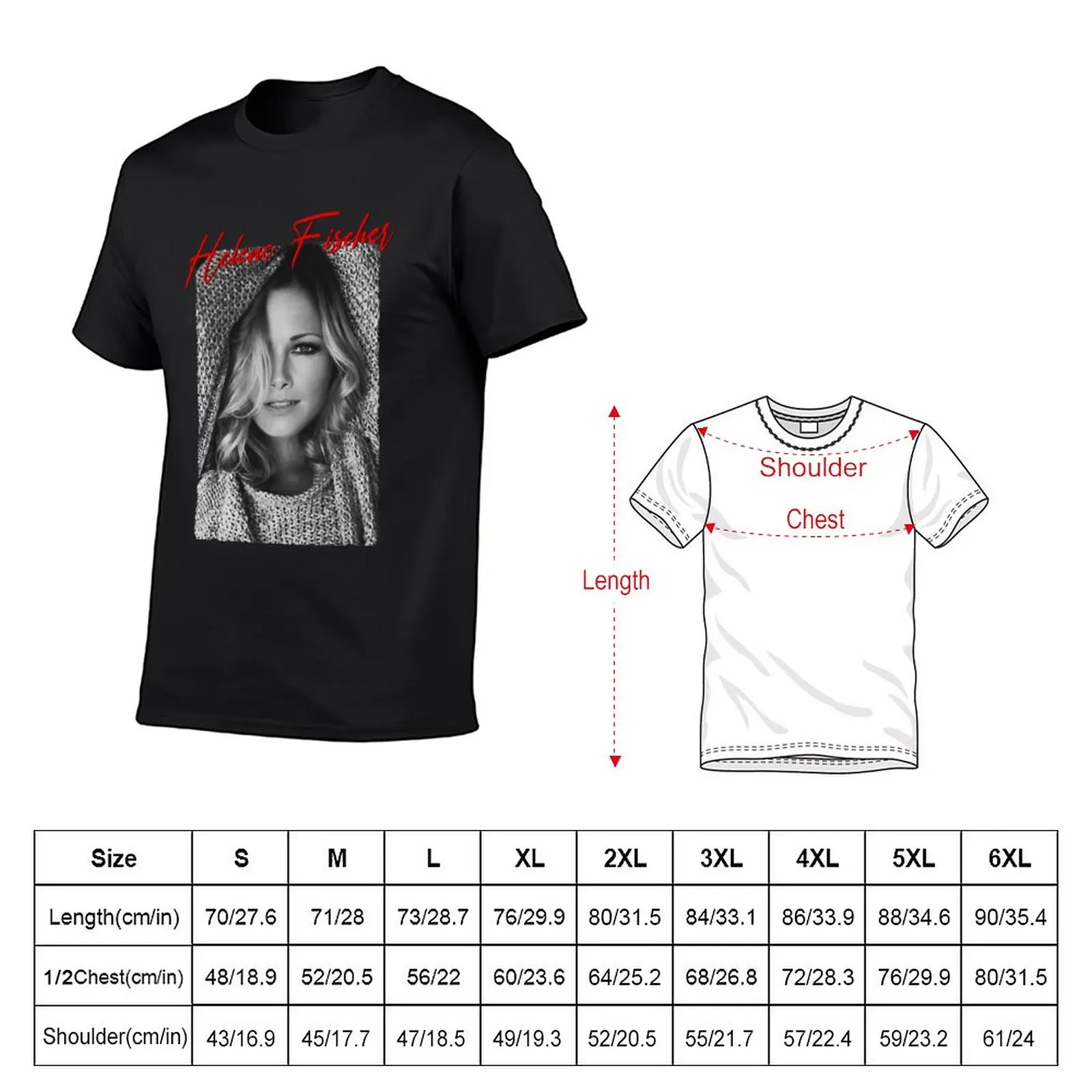 Funny Gifts Helene Fischer Cute Man T-Shirt anime Blouse plain white t shirts men