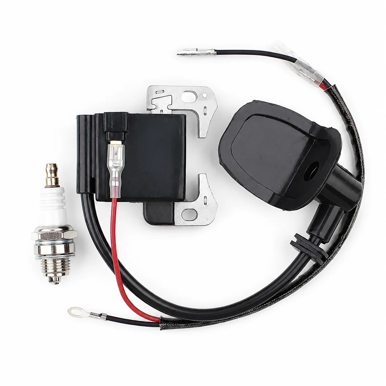 Ignition Coil Module Spark Plug Kit For Robin NB411 EC04 BG411 CG411 Trimmer Brushcutter Weedeater Parts Garden Tool Tune Up Kit
