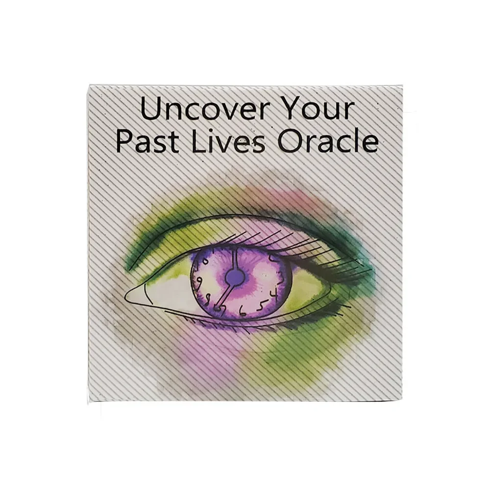 

Uncover Your Past Life Oracle Deck Round Shape 87 Cards with PDF Guide Book Divination Oracle Cards Tarot Game