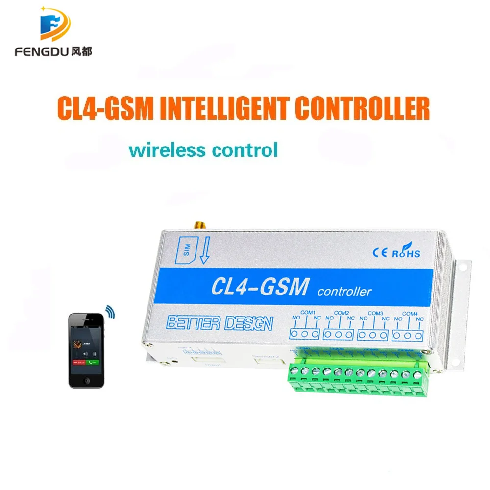 CL4-GSM SMS GSM APP Controller interruttore relè a 4 canali per supporto apriporta temperatura umidità monitoraggio alimentazione