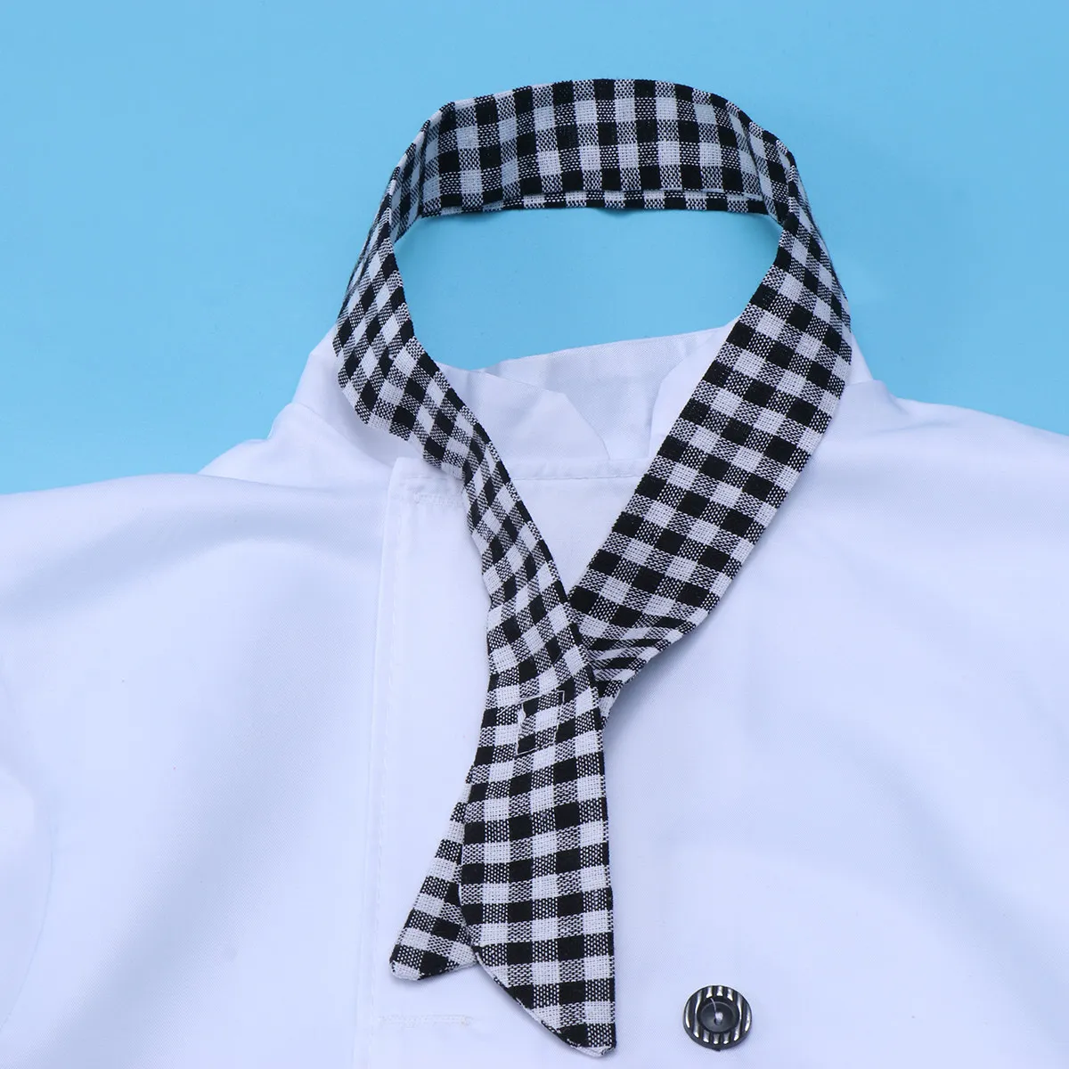 1 Juego de disfraces de Chef para niños, conjunto de ropa de cocina a cuadros para niños pequeños, ropa de juego de rol para niños y niñas, juego de simulación