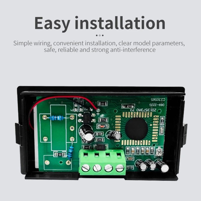 D69-22 AC Voltage Digital Display Meter AC/DC8-12V Isolated Power Supply LCD Digital Display AC 0-200V600V High Precision