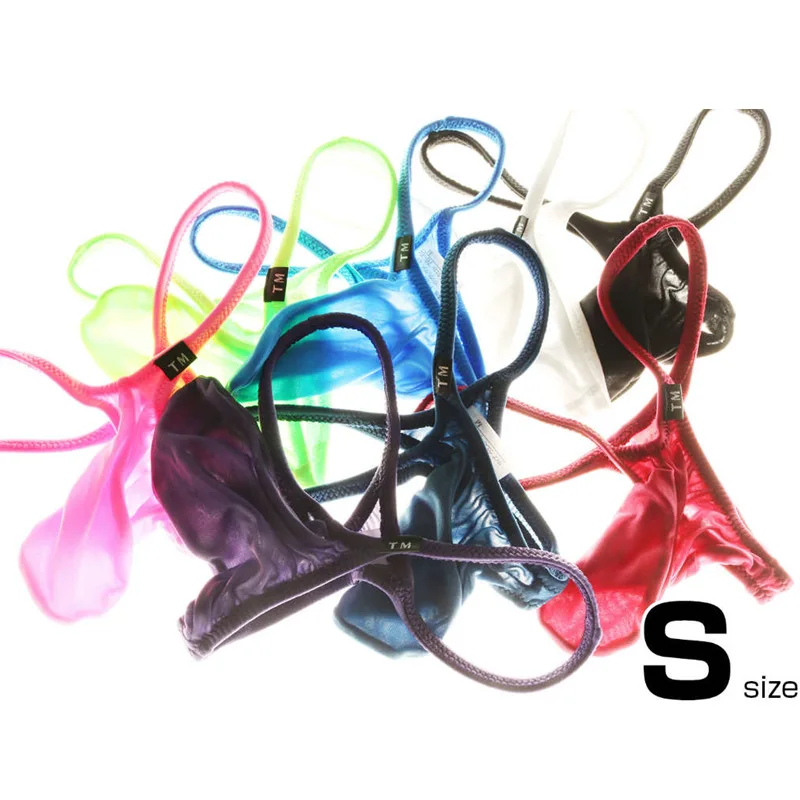 Heren string sexy mode olifant slurf zak lage taille dunne nylon zijdeachtige ademende elastische heren string t broek jockstrap heren heren