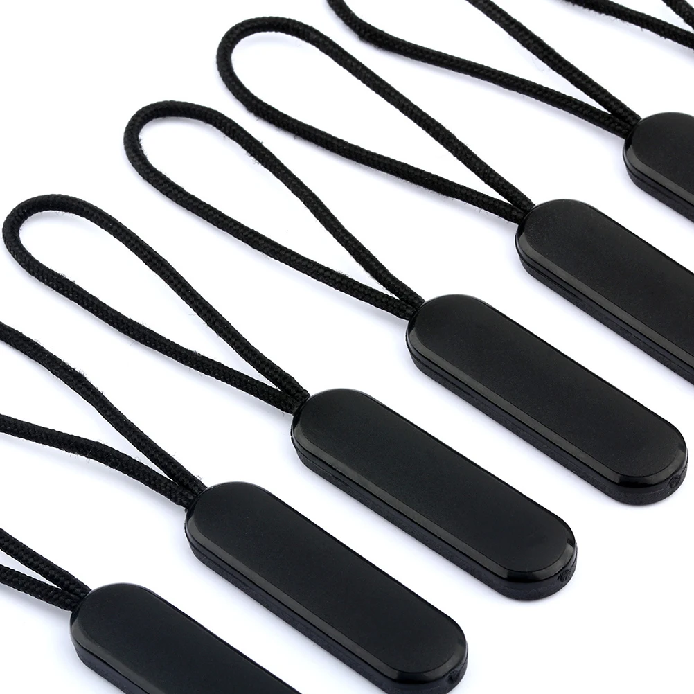 

20 pcs Oval Zipper Pull Rope Repair Fixers Replacement Tabs For Luggage Bag Jacket Sportswear Diy Clothing Accessories Molded