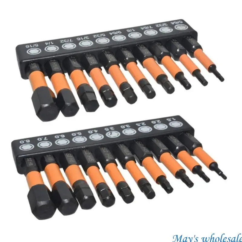 50 mm niezawodne sześciokątne śrubokręta Magnetyczna Bit 1/4-calowy sześciokąt 20pcs/pakiet 448a