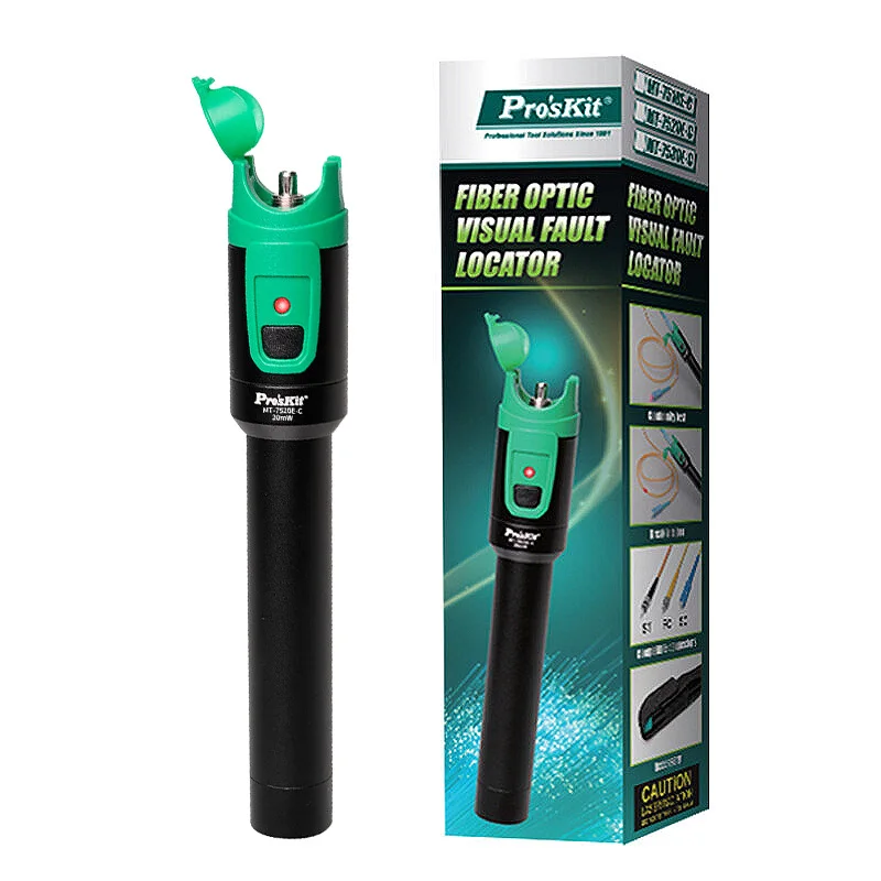 مُحلِّل تقييم دقيق لجهاز ProsKit MT-7510E-C: مُحدد عطل بصري بقوة 10 مللي واط لاختبار كابلات الألياف الضوئية