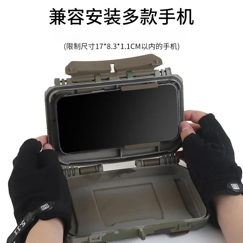 Camouflage Tactical Gear Storage Box- Durable Organizer Case for Outdoor Equipment &