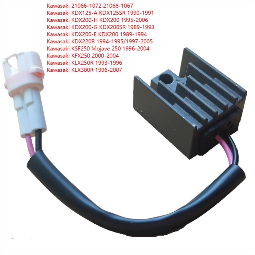 Rectificador regulador de voltaje para Kawasaki KDX200 KDX 200 H/G/E KDX220R KSF250 KFX250 KLX300R KDX125 A/SR 21066-1072 21066-1067