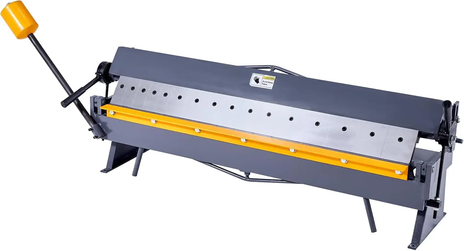 Box and Pan Brake, 50 in Sheet Metal Bending Brake,16-Gauge Mild Steel Capacity, 0-135 Degree Adjustable, Metal Bender Machine w