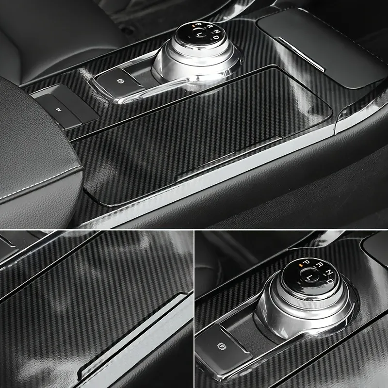 Autocollants de moulage intérieur de voiture en fibre de carbone 6D |   Remplisseur d'écart en cuir PU et bande de garniture tressée DIY |   Autocollant auto-adhésif universel