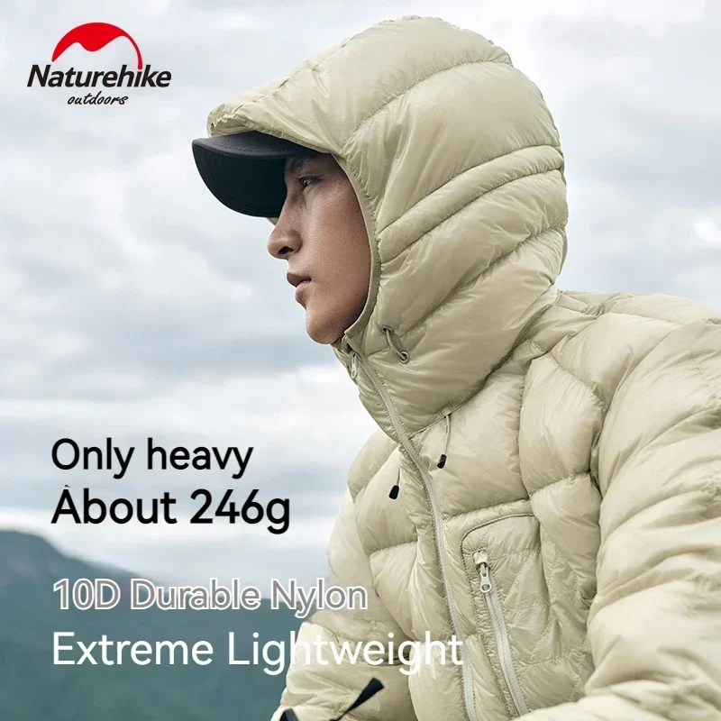 Imagem -04 - Naturehike-jaqueta Impermeável com Capuz Sport Puffer para Homens e Mulheres Cabolsa Parka Quente Roupas de Acampamento Caminhadas e Esqui Tamanho Grande S-xxl Inverno