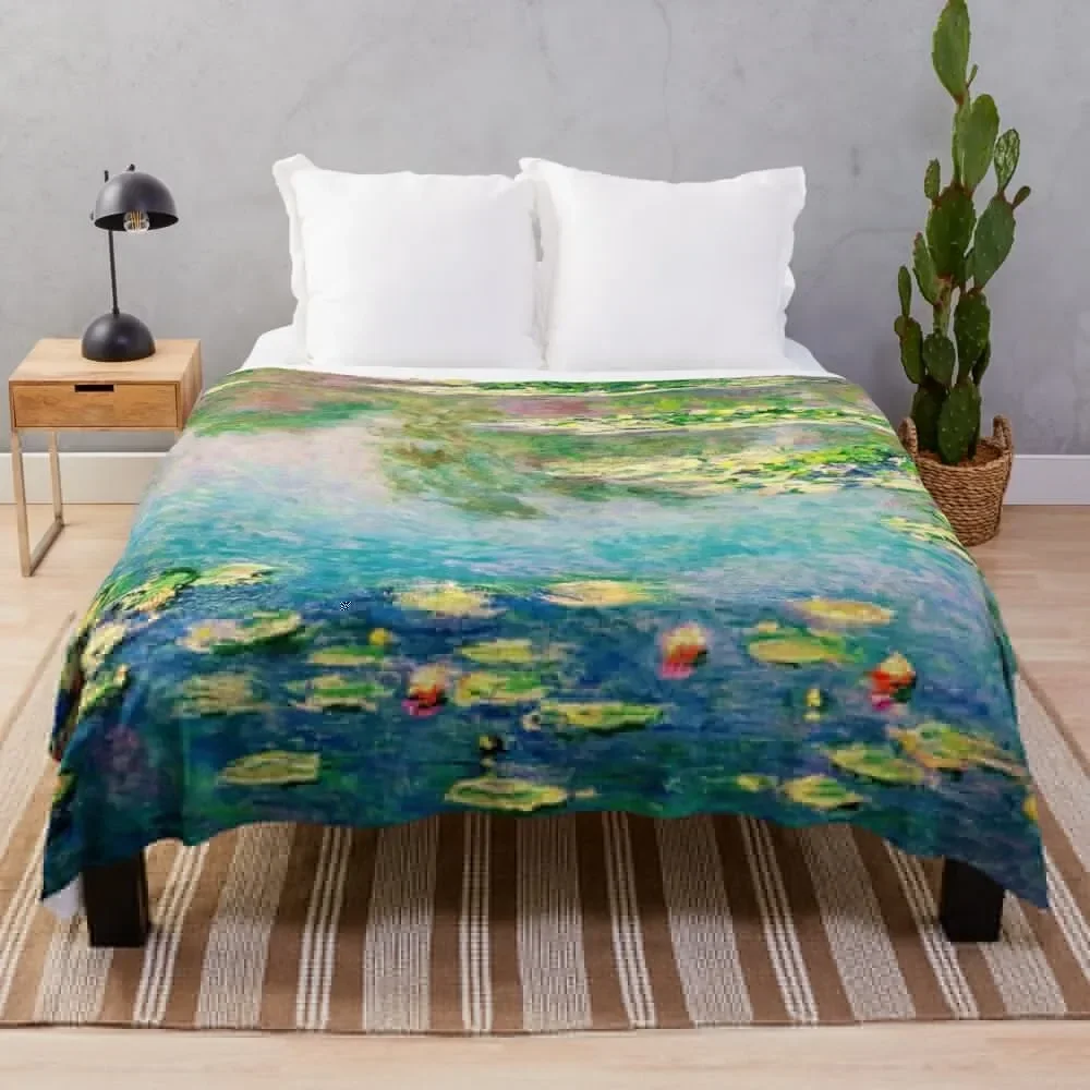 

"Le jardin d'eau de Giverny" "Claude Monet's Water Garden" Throw Blanket Baby Hairys Blankets