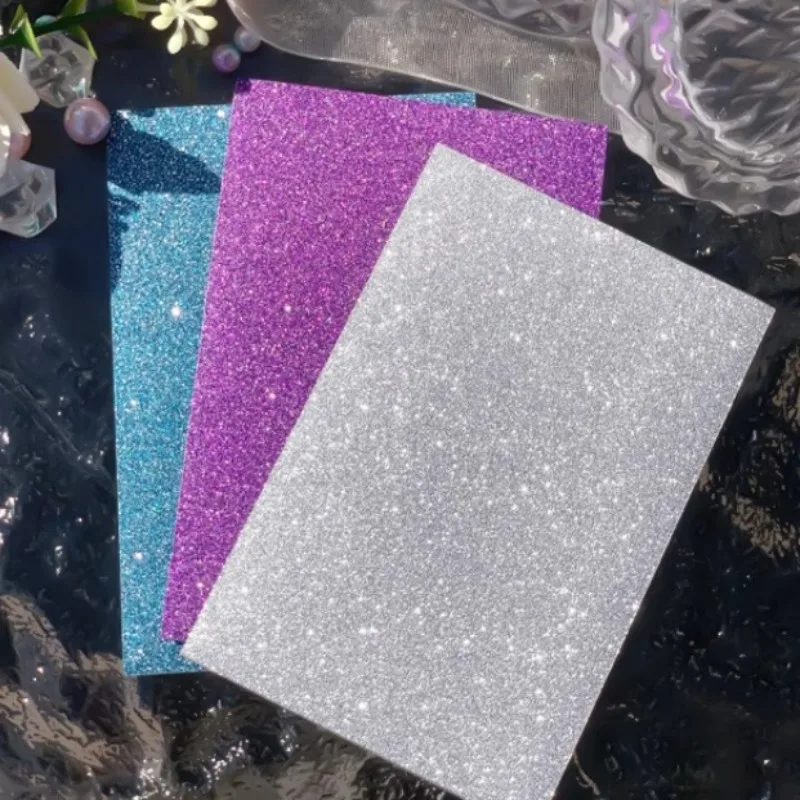 20pcs/Lot Holo Card Sleeves 61x91mm 20C Bling Star PP Kpop Holder For Postcards Films Game Cards Photocard Protector