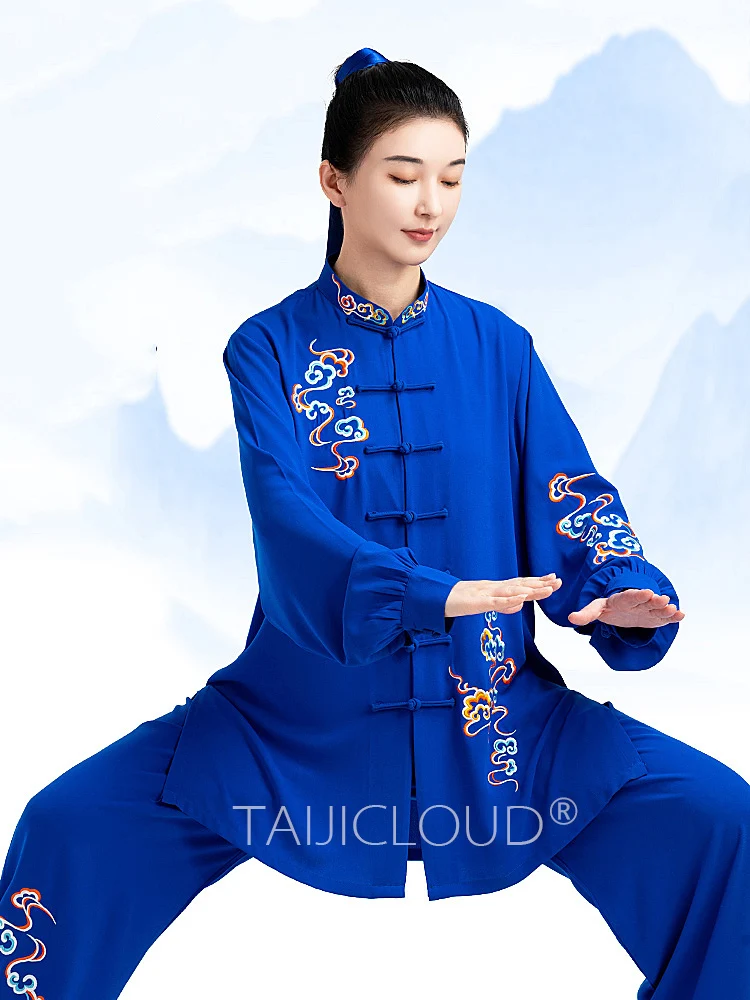 

Tai Chi Practice Suits for Men and Women, Designed for Competition and Performance, Spring and Autumn Embroidery