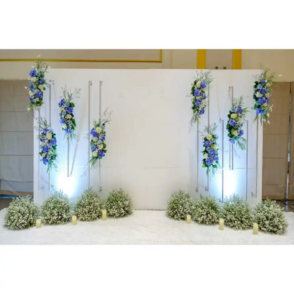 Wedding Party Decoration Photocall Backdrop Flowers Wall Floral Baby Birthday Photography Background For Photo Studio Photophone