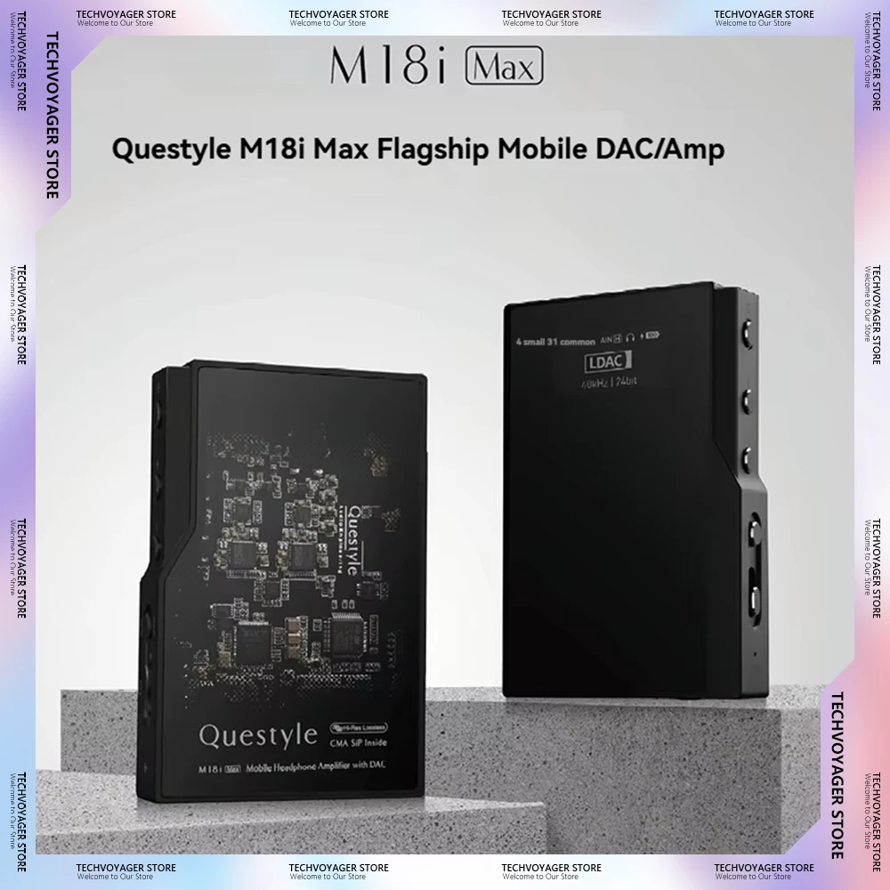 

Questyle M18i Max Portable HiFi DAC Headphone Amplifier USB DAC Amp Bluetooth Lossless Decoding for Phone PC IEM Audiophile