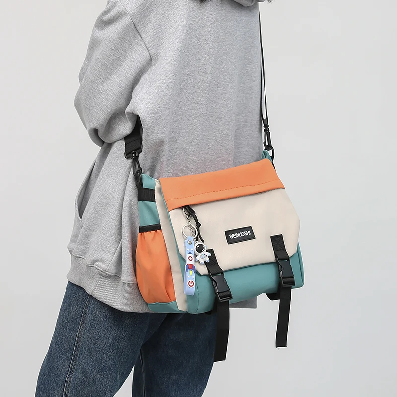 

Casual Crossbody Bag Large Capaci Nylon Men's Faion Brand 2025 New Sle Student Class Mailman Bapa Women's Leisure J...