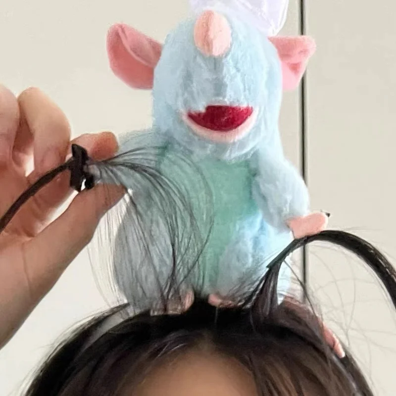 Disney Ratatouille Hairband Cartoon peluche bambola fascia a tesa larga tornante foto copricapo creatività decorazione ragazza regali