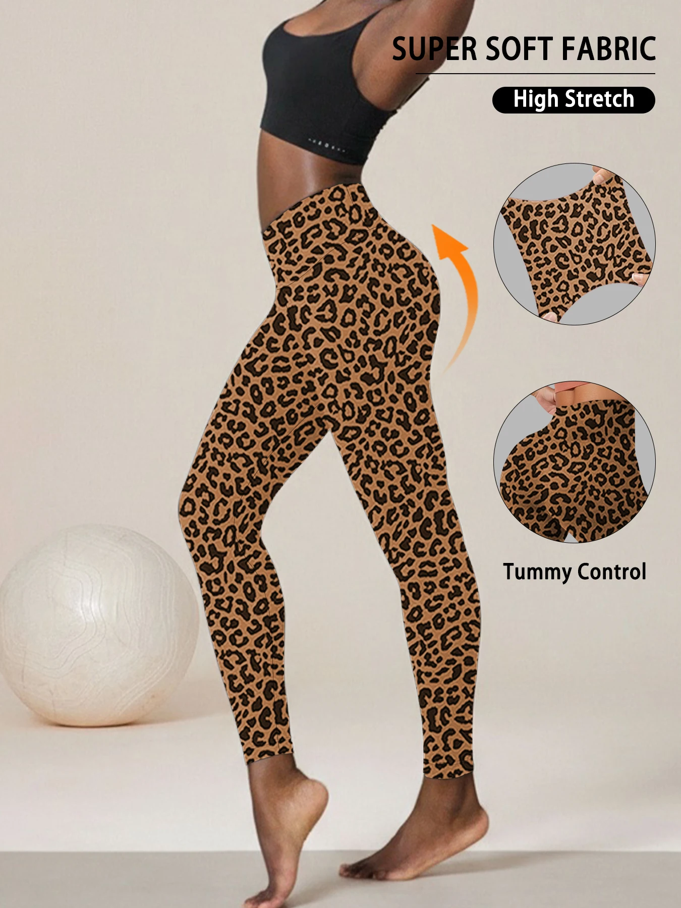 Women's Super Soft High Waisted Leggings, Perfect for Workout Yoga Running and Comfortable Casual