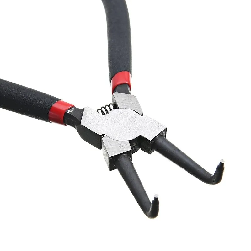 4Pcs Circlip Plier Set 7\'\' Long Nose Plier Staight Bent Plier Inner Outer Staight Bent Plier Retaining Snap Ring Remover Tool