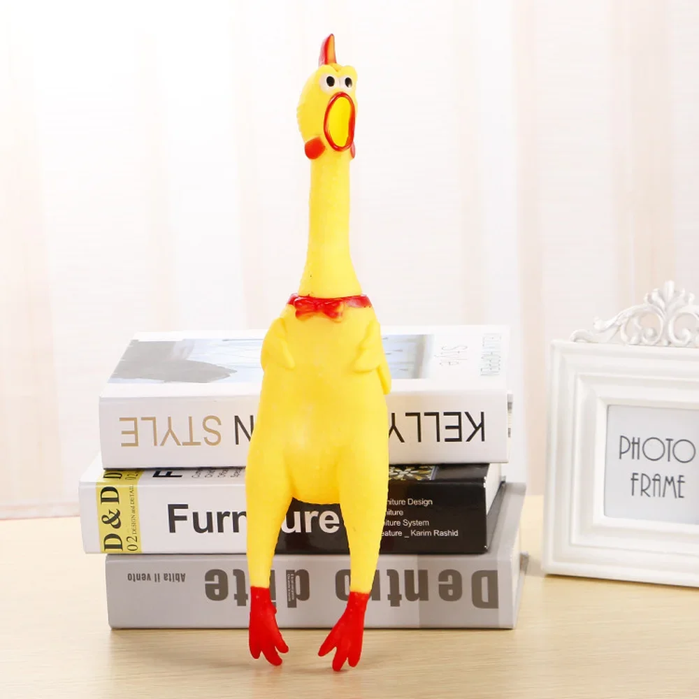 Screaming chicken pet cat dog toy squeeze squeak squeak funny toy safety rubber dog molar chew toy pet toy supplies small dogs