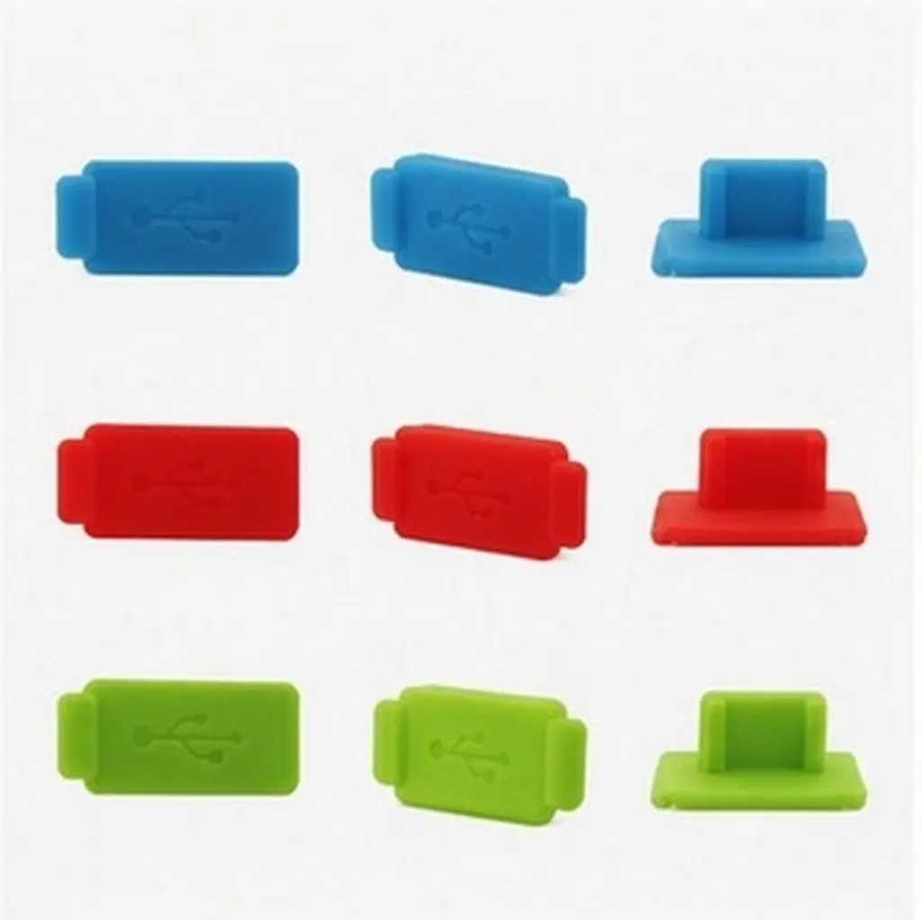 50Pcs Silicone USB Dust Plug Port Protector for Laptop Mobile Power Computer Charger Ports RoHS Certified Heat Resistant Eco