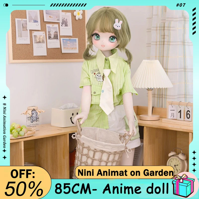 

Nini Anime Garden - Двойной хвост для девочек, 85 см, японская свежая подруга, можно одевать/рухоме тело цифрового действия/