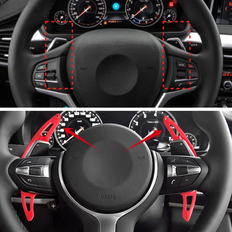

For BMW F30 F31 F32 F10 F20 F22 F15 F16 X1 X3 X4 X5 X6 1 2 3 4 5 6 7 Series Car Steering Wheel Paddle Shifter Extension