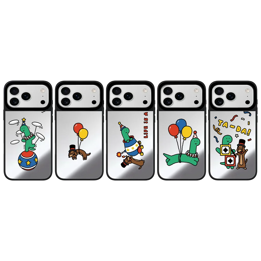 

Cartoon Show Mirror Magnetic Phone Case Cover for IPhone 17 16 15 14 13 12 Pro Max Case
