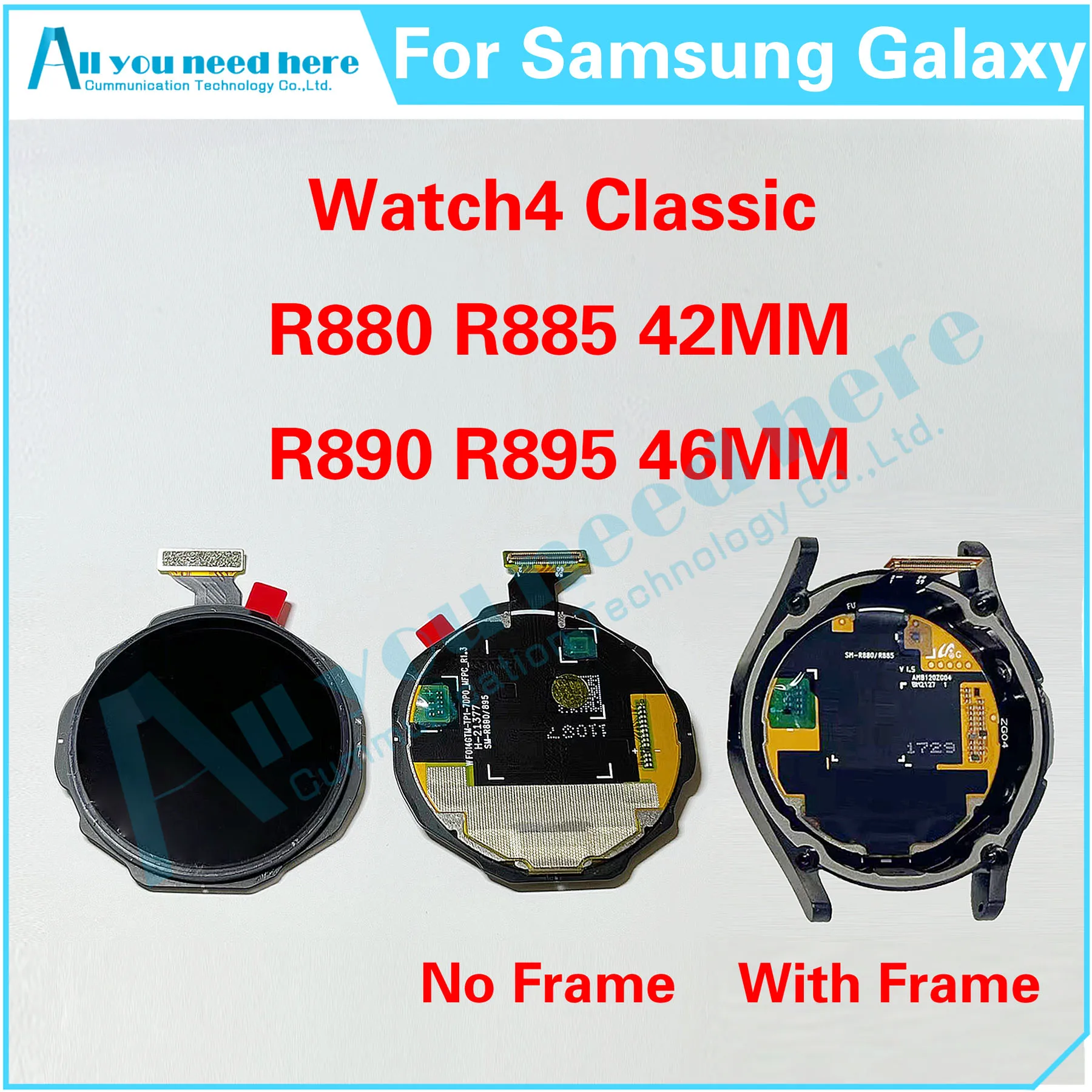 

Для Samsung Galaxy Watch4 Classic SM-R880 R880/SM-R885 SM-R890 R890 ЖК-дисплей с сенсорным экраном и дигитайзером в сборе